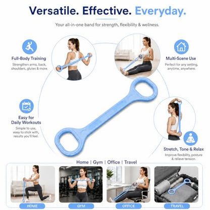 Flexbands 25LB Figure 8 Resistance Band, Exercise Band for Pilates Training