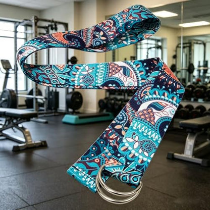 Colorful Yoga Stretching Strap,Adjustable Carrier Resistance Bands for Fitness and Flexibility Training