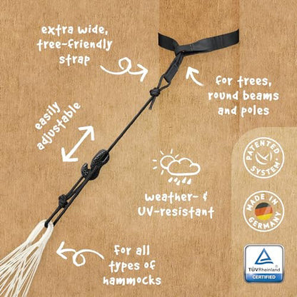 LA Siesta TreeMount Black - Tree and Pole Suspension Set for Hammocks - color: Treemount for Hammocks (Trees)