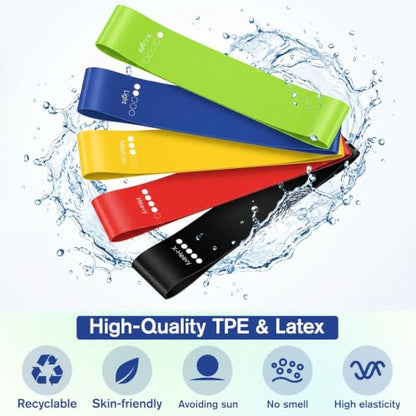 40 Pcs Fitness Resistance Band Sets Bulk with Storage & Carry Bag