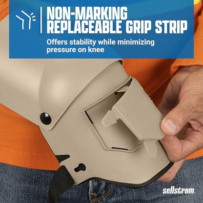 Sellstrom KneePro Professional Construction Kneepads for Work - Men & Women - color: Tan