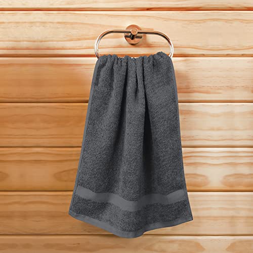 Utopia Towels Salon Towels, Pack of 24, 16x27 in, 100% Cotton, Grey - color: Grey, size: 24 Pack