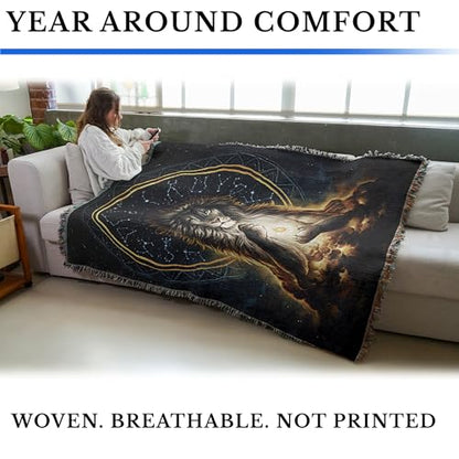Pure Country Weavers Soulkeeper Blanket by Jonas Jödicke - Gift Tapestry Throw Woven from Cotton - Made in The USA (72x54) - color: Soulkeeper, size: 72x54
