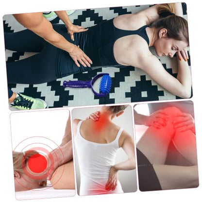 Portable Lightweight Handheld Massage Roller Stick for Legs and Back, Abs PVC Material Muscle Massager Roller, for Yoga Enthusiasts and Sedentary Individuals