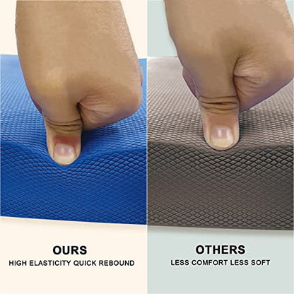 Foam Balance Pad,5BILLION Stability Pad for Physical Therapy,Non-Slip Exercise Balance Pad for Balance workouts,Yoga Knee Pad for Gym Fitness Stretching Pilate - size: Blue-XL