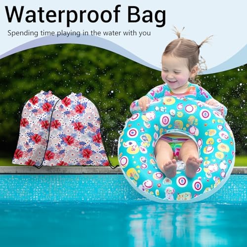 US Flags Gymnasts Grip Bags Patriotic Small Drawstring Bag for Independence Day - color: American Flag Red, size: 12"(H)*9.25"(W)