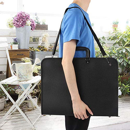 Drawing Board Bag, Art Portfolio Case, 18.9 X 14.5 Inch PVC A3 Art Portfolio Tote, Painting Plate Bag Drawing Sketch Board Storage Bag for Students Designers