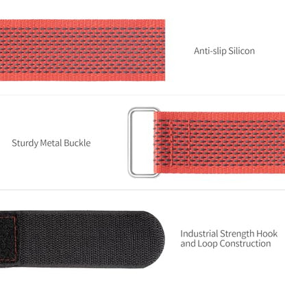Bike Rack Straps, 4-Pack Trilancer Bike Wheel Stabilizer Strap 26'' x 1.5'' - color: Red, size: 26'' (4 Pcs)