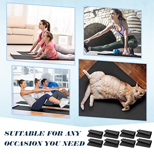 LEIFIDE 10 Pack Yoga Mat Bulk 68'' x 24'' x 4mm Thick Yoga Mat - color: Black