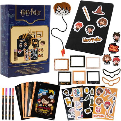 Get Trend Harry Potter Gifts Scrapbook Kit for Girls Boys with Notebook, Stickers, Pens, Bookmarks, Frames, Patches, Art Supplies, Gifts for Kids (Multi Harry Potter) - color: Multi Harry Potter