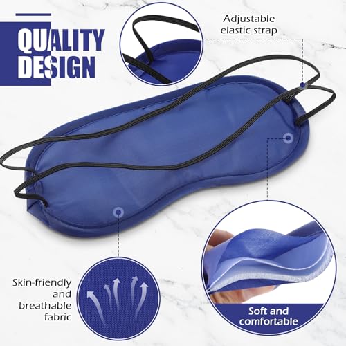 Tarpop 200 Pcs Eye Masks Adjustable Sleeping Mask, Blue - color: Blue