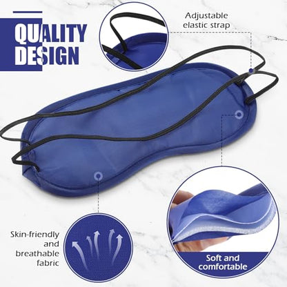 Tarpop 200 Pcs Eye Masks Adjustable Sleeping Mask, Blue - color: Blue
