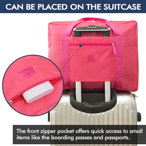 Travel Duffel Bag 24 PCS Foldable Travel Bag Bulk Carry on Luggage Bag Waterproof Tote Sports Gym Bag Lightweight Large Weekender Overnight Bag for Women and Men (Red 24PCS) - color: Red 24PCS