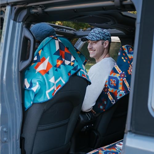 Sprints Athletic Running Towel, Full-Sized, Car Seat Cover - Performance Microfiber (Bohemian Nomad Noises) - color: Bohemian Nomad Noises