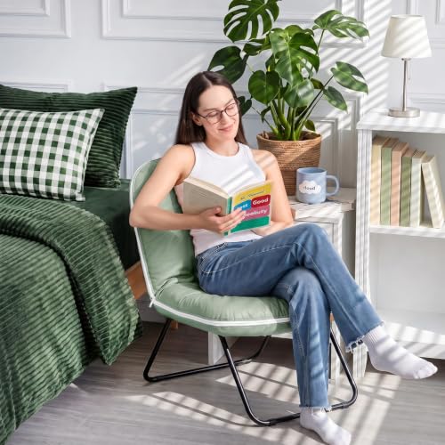 ZonLi Adjustable Floor Chair with Back Support - color: Green