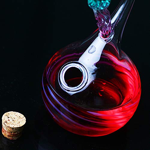 Earlyred Glass Dip Pen Washing Holder Crystal Inkwell Signature Fountain Pen Seat Office Student Graduation Birthday Present Gift (Penholder only)