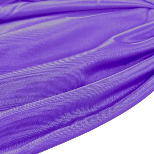 Aerial Silks Kit & Aerial Yoga Hammock - 11Yd Premium Fabric with Hardware | Easy Setup for Flying Yoga, Aerial Swing & Fitness - Supports Up to 14ft Rigging(Navy) - color: Dark Purple