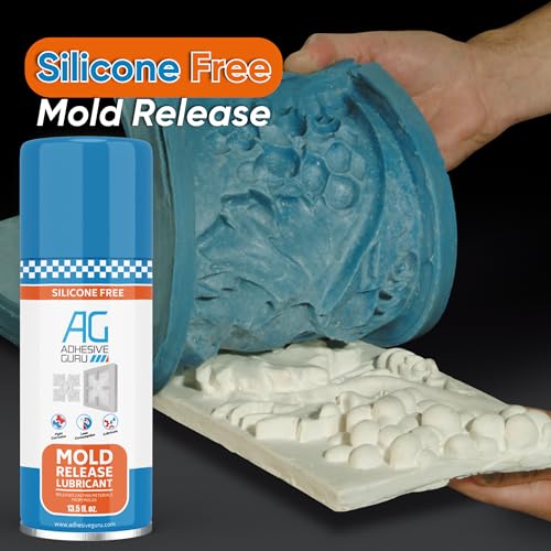 Adhesive Guru Non Silicone Epoxy Mold Release Spray (2x13.5 fl oz), Silicone-Free Release Agent Aerosol Spray for Epoxy Resin Molds, 2 Pack - color: 13.5 fl oz, size: 2 Pack
