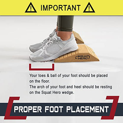 Cork Squat Wedge Block, Pack of 2