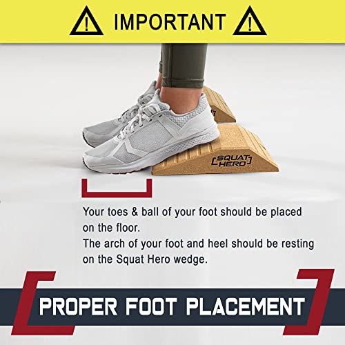 Cork Squat Wedge Block, Pack of 2