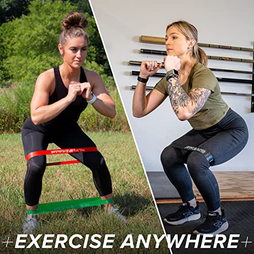 Serious Steel Fitness Mini Resistance Loop Bands | Rehab and Prehab Stretch Bands | 12" Exercise Workout Bands (Sets of 5 Pack and Sets of 10 Pack Trainer Options Available!) - color: Medium 10 Pack (2" x 12")
