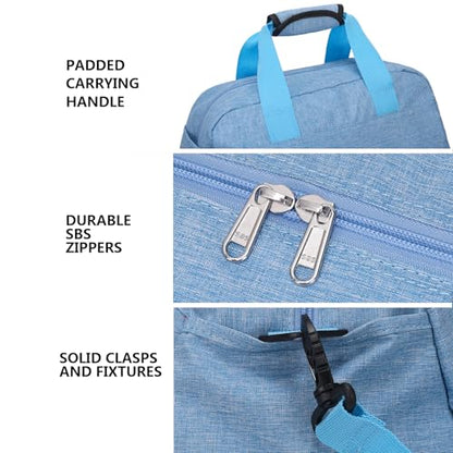 14 inch Small Gym Bag for Women & Men, Mini Duffel Bag for Travel Sports Lightweight Carry On Bag (Light Blue) - color: Light Blue