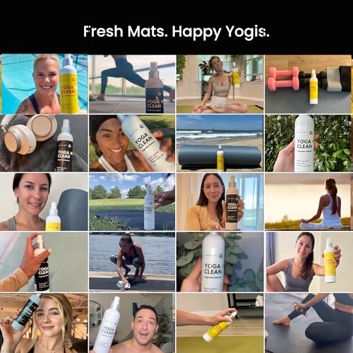 Yoga Mat Cleaner Spray – Spa-Like Scent | Eco-Friendly Formula | Neutralizes Sweat & Odor | Helps Protect Your Mat | 8 oz | Plant-Based, Made in USA | Body By Yoga