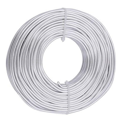 12 Gauge Aluminum Craft Wire, 100 Feet 2mm Bendable Metal Wire for Jewelry Making, Sculpting and Floral Design, Soft Armature Wire for DIY Crafts (Silver) - size: 12 Gauge(2mm), style: Silver