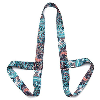 Adjustable Yoga Mat Carry Strap Multicolor Fitness Sling for Sports Equipment - color: Green