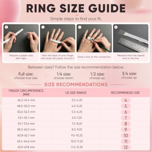 Egnaro Women's Bridal Rings Sets, 6mm Wide, 2mm Thick, Silicone Wedding Rubber Band with Half Size, Inner Arc Ergonomic Breathable Design - color: SETB-Faint Red, White Silver Glitter, Ivory, White, size: 3.5-4