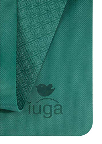 IUGA Premium Set- Includes 1 Yoga Block 2 Pack with Yoga Strap, 1 Eco Friendly Yoga Mat with Alignment Lines
