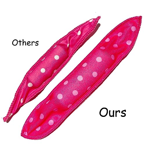 Aimin Soft Satin Sponge Overnight Curlers for Heatless, Long Hair Curls (20 pcs, pink) - color: pink-20