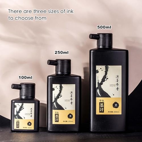 250 ML/8.8 OZ Calligraphy and Sumi Liquid Ink - Versatile Elegance for Chinese Traditional Art Works and Japanese Brush Art