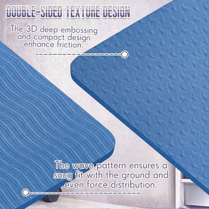 Briwooody Yoga Mat Wall Mount with Holes - color: Navy Blue, size: 72"x24"x1/4''