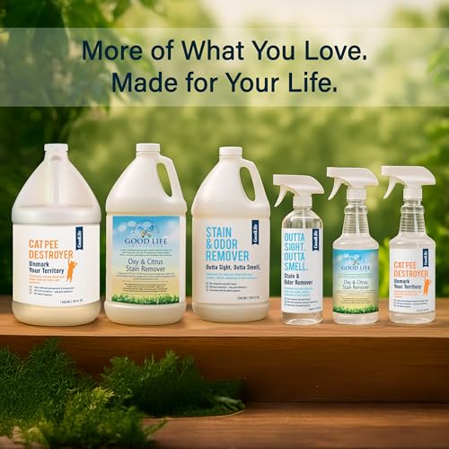 Oxy Citrus Stain Remover and All-Purpose Cleaner - Plant-based Multi-Purpose Cleaning Spray, Perfect for Mattress, Carpet, Floors, Restrooms, Kitchen, Countertops, and More - 32 oz