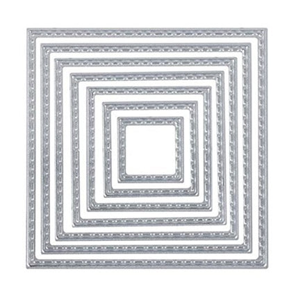 Cutting Dies Handmade DIY Paper Cards Album Decoration Stencils Template Embossing for Card Scrapbooking Craft (Square-Self) - style: Square