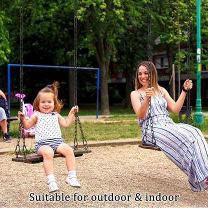 2 Pack 44in Hanging Chair Chain with 4 Carabiners, 500LB Capacity Hanging Kits Heavy Duty Hanging Chair Hardware for Hammock Swing Punching Bags Sandbag Indoor Outdoor Yoga Gym (Black,44in)