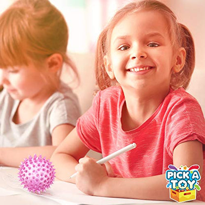 Squishy Stress Relief Sensory Toys Fidget Spiky Ball 5 - Pcs Set – Eco-Friendly Squeezy Antistress Toy Balls for Men, Women, Adults, Teens & Children –Ideal for People with OCD, ADHD, ADD & Autism - size: 5 Pcs