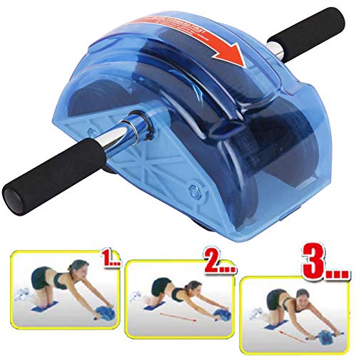 4 Wheel Ab Roller with Ergonomic Grip for Core & Ab Workout, Home Gym
