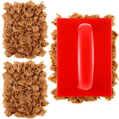 Threlaco 2 Pcs Large Sponge Paint Roller for Painting Sea Texture Sponge for Painting Art Coatings Natural Brush Paintings Texture Repair Home Wall Decorating