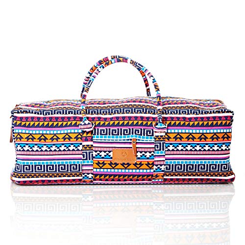 #DoYourYoga Full-Zip Extra Large Yoga Mat Tote Bag with Multi-Functional Storage Pockets for Sports Gym Pilates »Ghanpati« - color: Maya