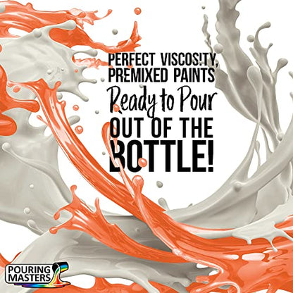Pouring Masters Carrot Cake Ready to Pour Acrylic Pouring Paint - Premium 8-Ounce Pre-Mixed Fluid Acrylic Paint - Fluid Art Supplies for Canvas, Wood, Paper, Tile & Rocks - color: Carrot Cake