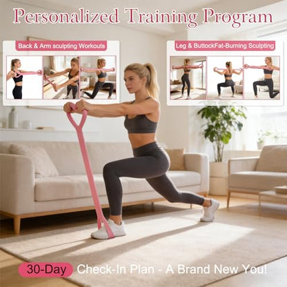 3PCS Figure 8 Resistance Bands with Handles