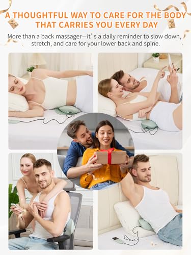 Smart Lower Back Massager with Soothing Warm Therapy & Air Traction – Spinal Decompression Device for Sciatica Relief, Lumbar Pressure & Stiffness - Ideal Gift for Parents & Loved Ones