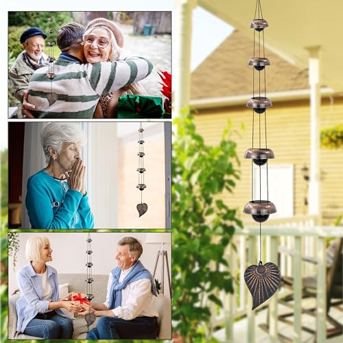 Cooper Leaf Temple Wind Chime,Wind Chimes 5 Bells, Feng Shui Wind Chimes - size: Five-Bodhi
