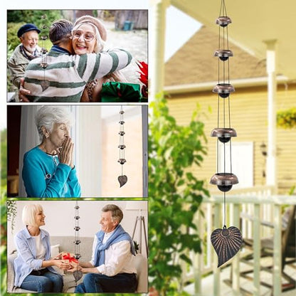 Cooper Leaf Temple Wind Chime,Wind Chimes 5 Bells, Feng Shui Wind Chimes - size: Five-Bodhi