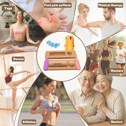 Premium Cork Balance Board for Foot Recovery & Mobility, Professional Foot Strengthening & Balance Training Kit for Plantar Fasciitis Relief, Physical Therapy & Stability - size: Full Premium Kit