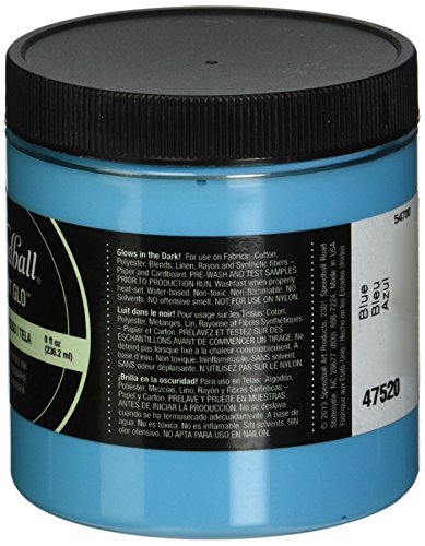 Speedball 047520 Night Glo Screen Printing Ink, 8 fl. oz., Blue - color: Blue