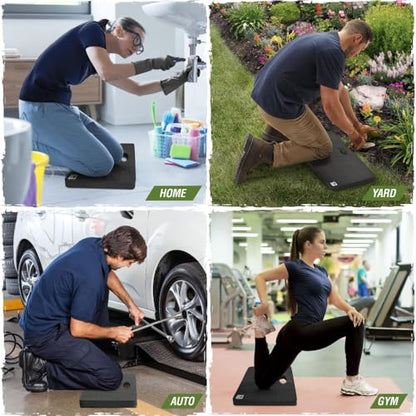 RUGGED RHINO Extra Thick Foam Kneeling Pad for Gardening, Black - color: Onyx Black