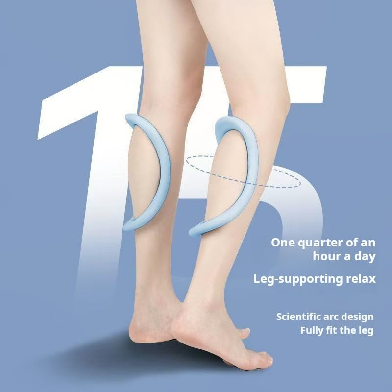 Pilates Ring Set of 2, Soft TPR Yoga Stretch Ring for Leg Exercise, Thigh Toner Ring, Pilates Resistance Ring for Flexibility, Muscle Relaxation, Home Workout & Physical Therapy (Sky Blue)